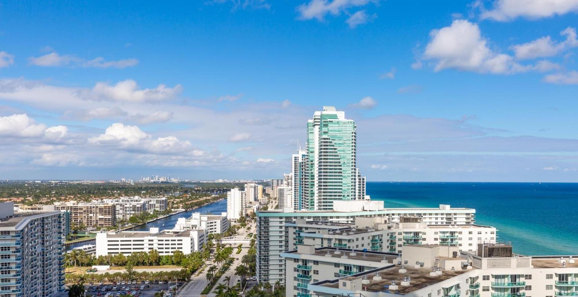 Ocean View 1 Bed On The Beach 19Th Floor Hollywood ハランデール・ビーチ エクステリア 写真